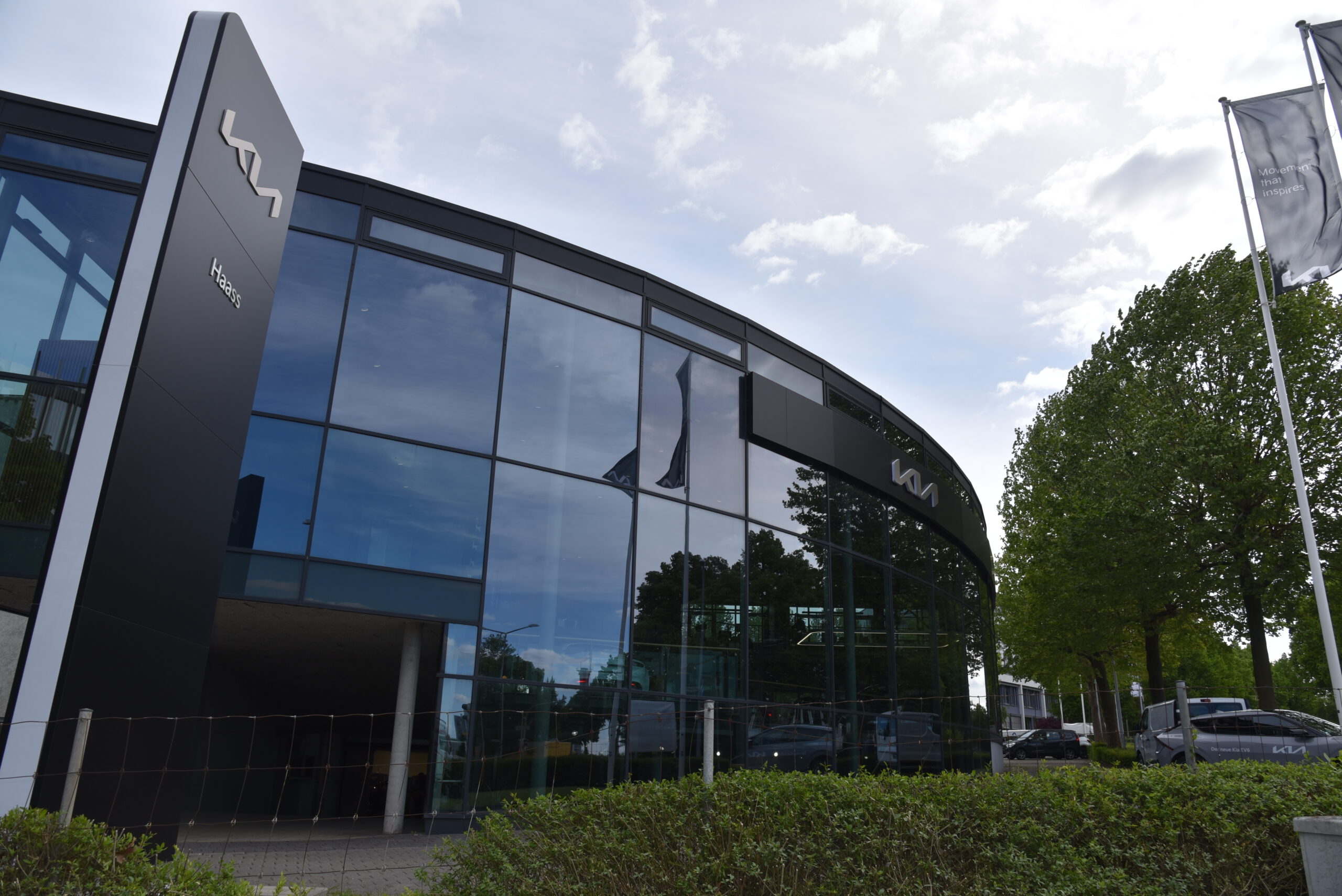 Luftbild Autohaus Auto Haass Ludwigsburg